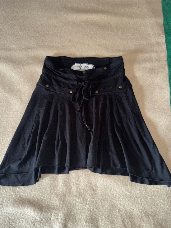 Nomads Hemp Wear Dresses & Skirts - Nomads Hemp wear Black Skirt with Tie Waist